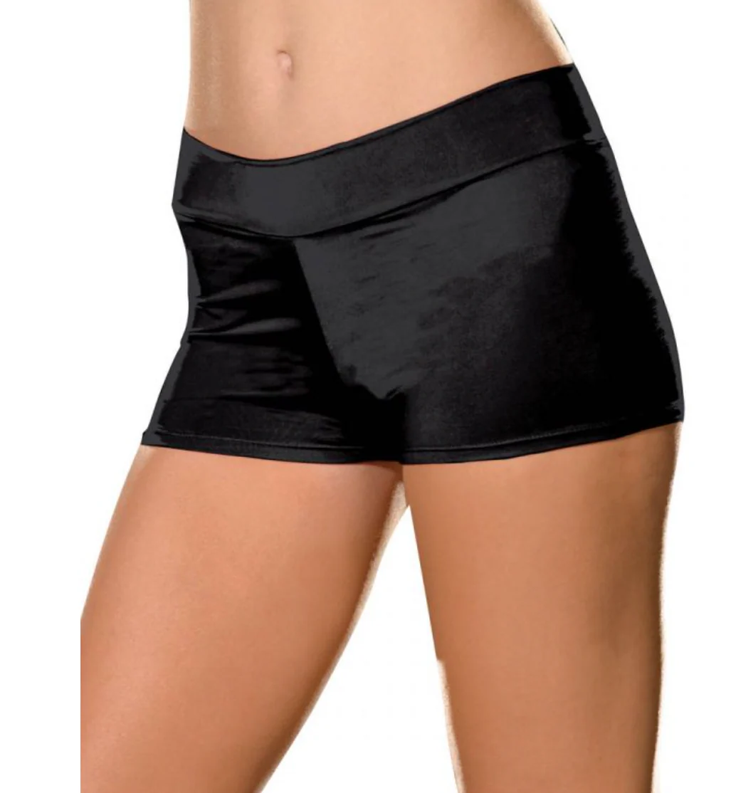 Basic Stretch-Knit Hot Short with Elastic Waist