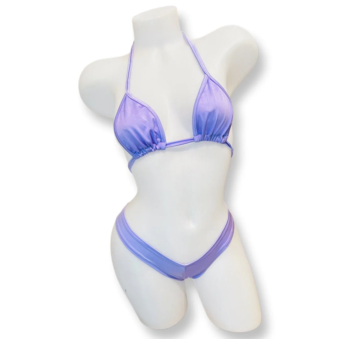 Booty Short Bikini Set - Lavender