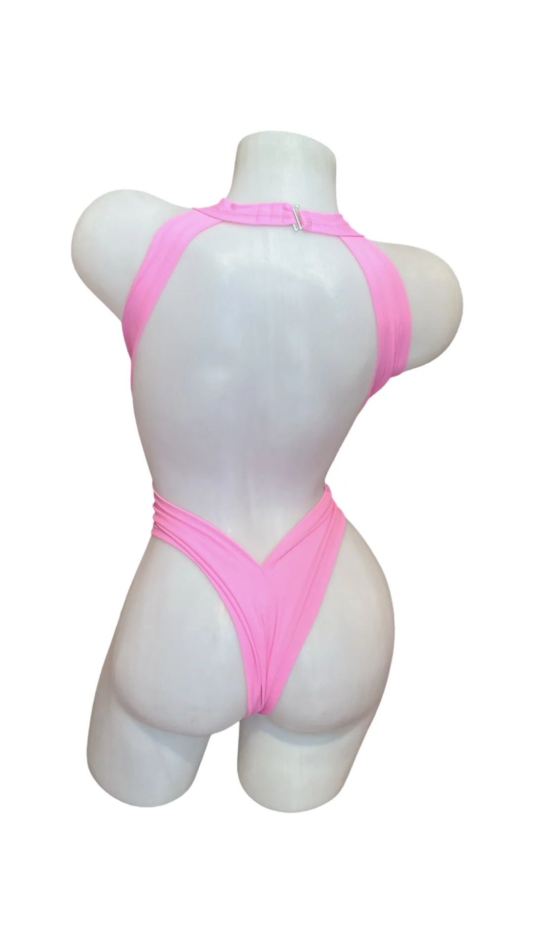 Criss Cross Bodysuit Baby Pink - Image 2