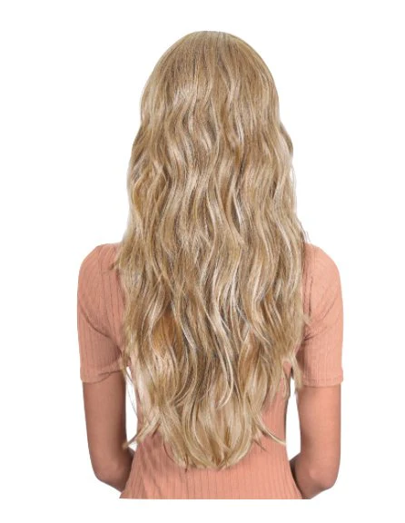 Extra Long Loose Curl Wig with Bangs - Auburn - Image 2