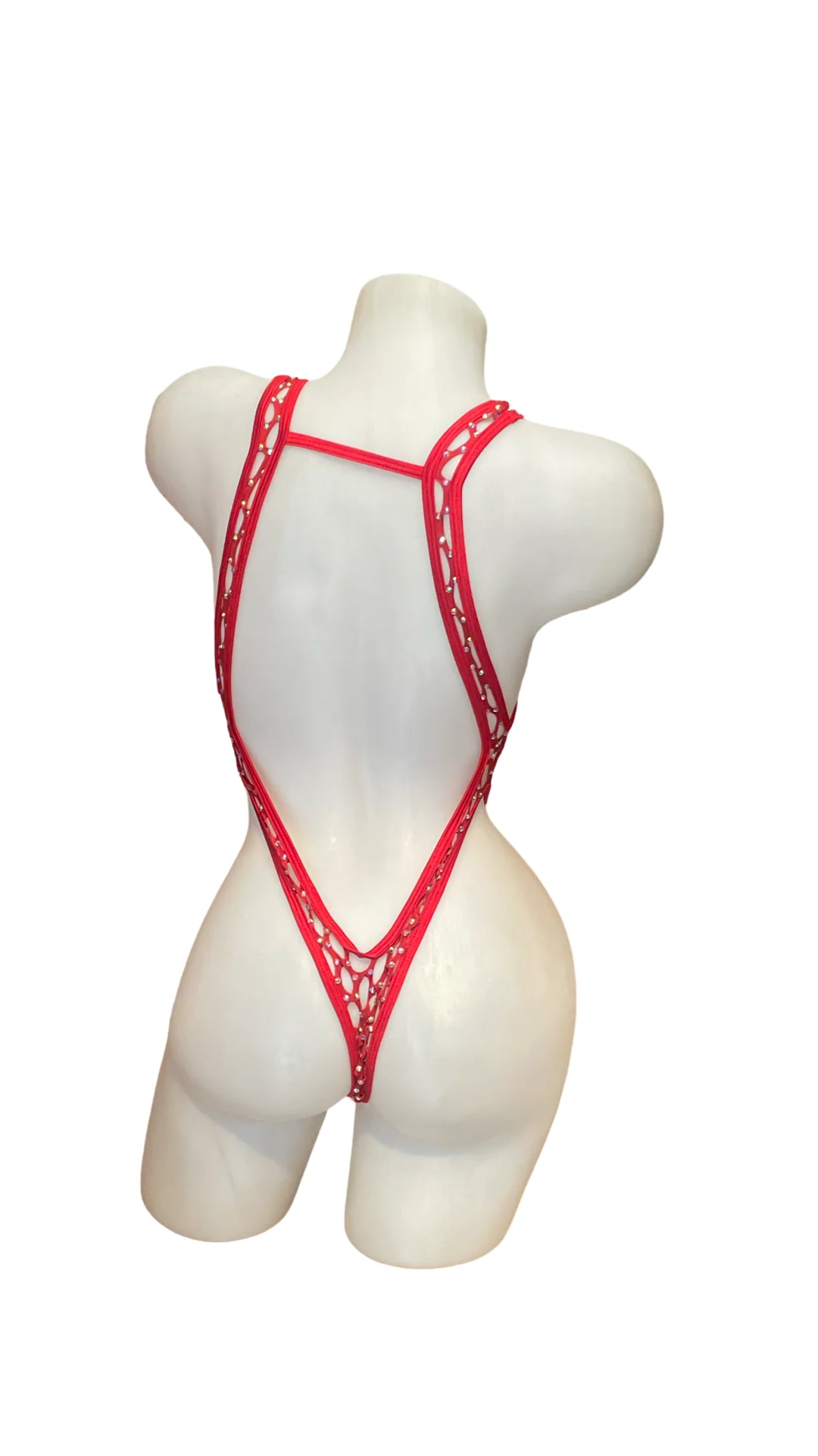 Front Tie One Piece - Pothole Red - Image 2