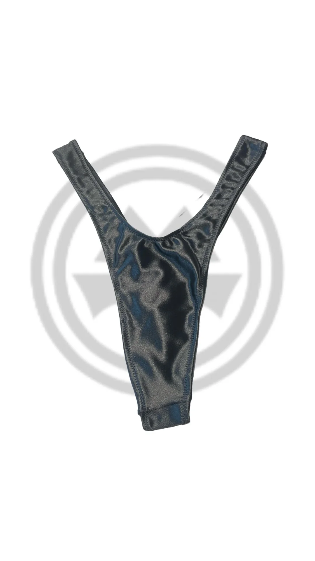 High Cut U-Back Thong - Charcoal