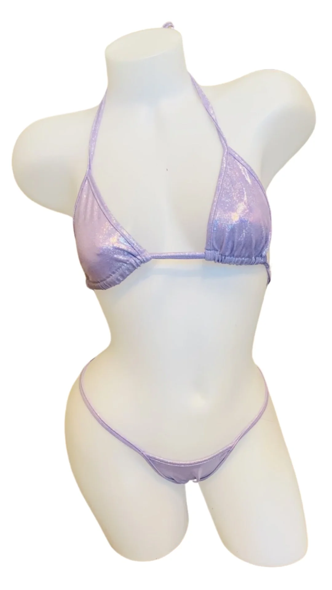 Holographic Triangle Top and Thong Lilac