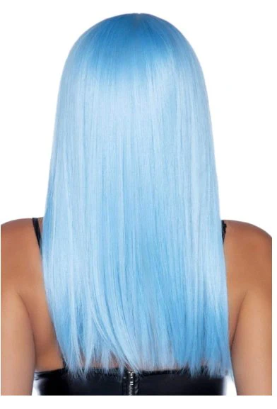 Long Straight Bang Wig - Baby Blue - Image 2