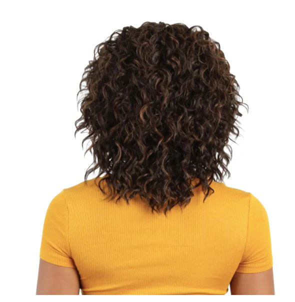 Shoulder Length Tight Curl Lace Front - Rich Blonde - Image 2