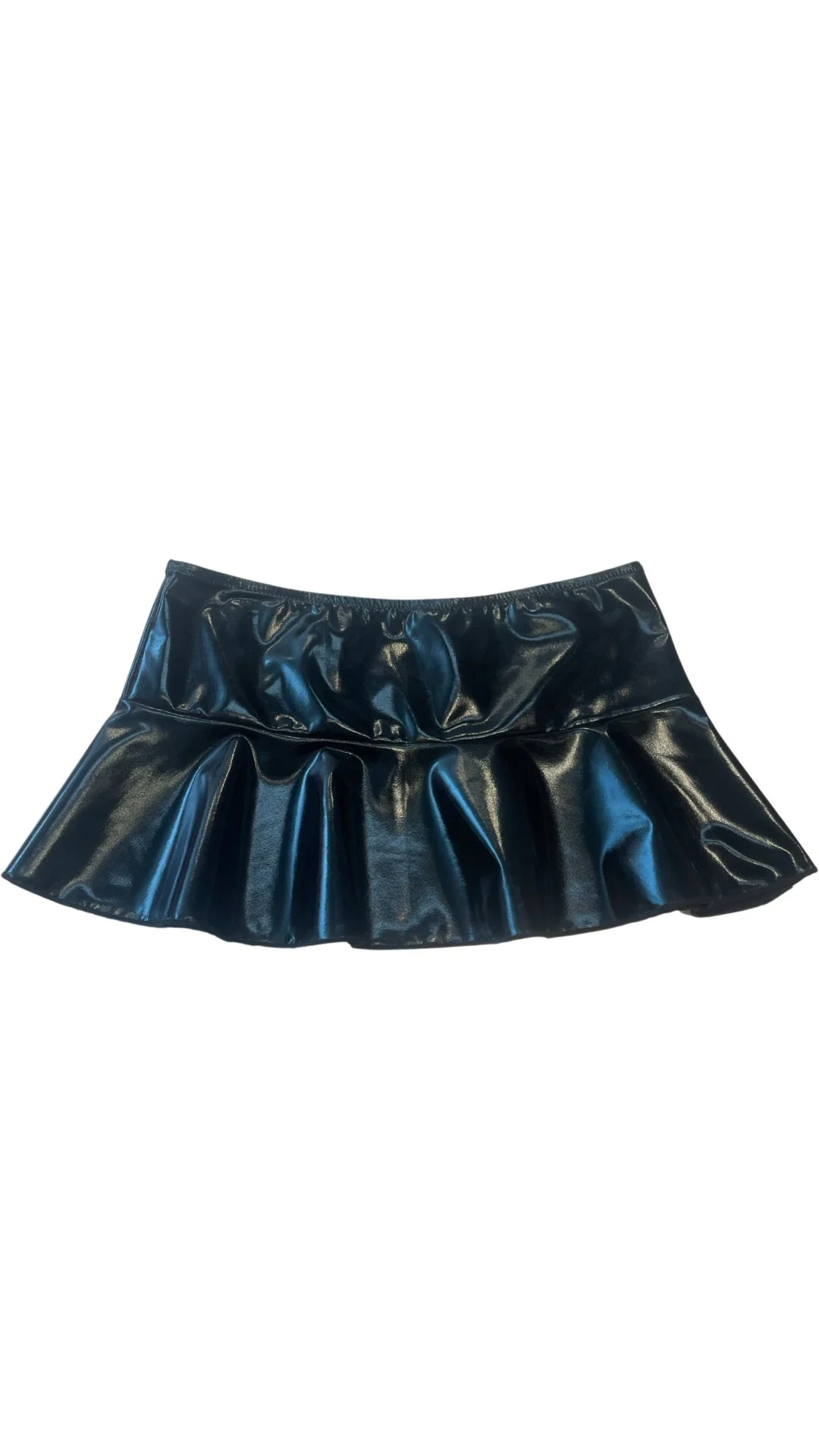 Metallic Mini Skirt - Black