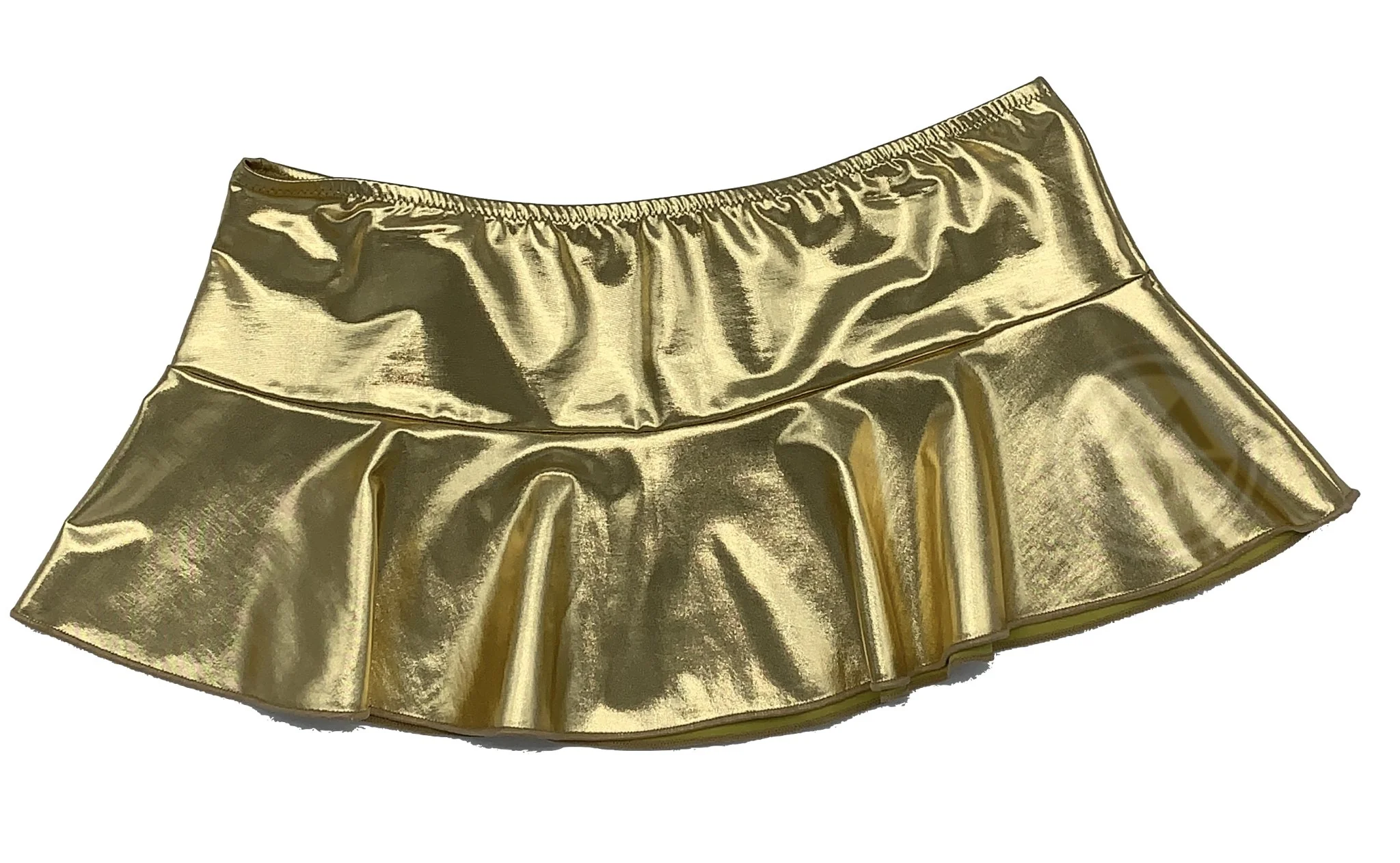 Metallic Mini Skirt - Gold