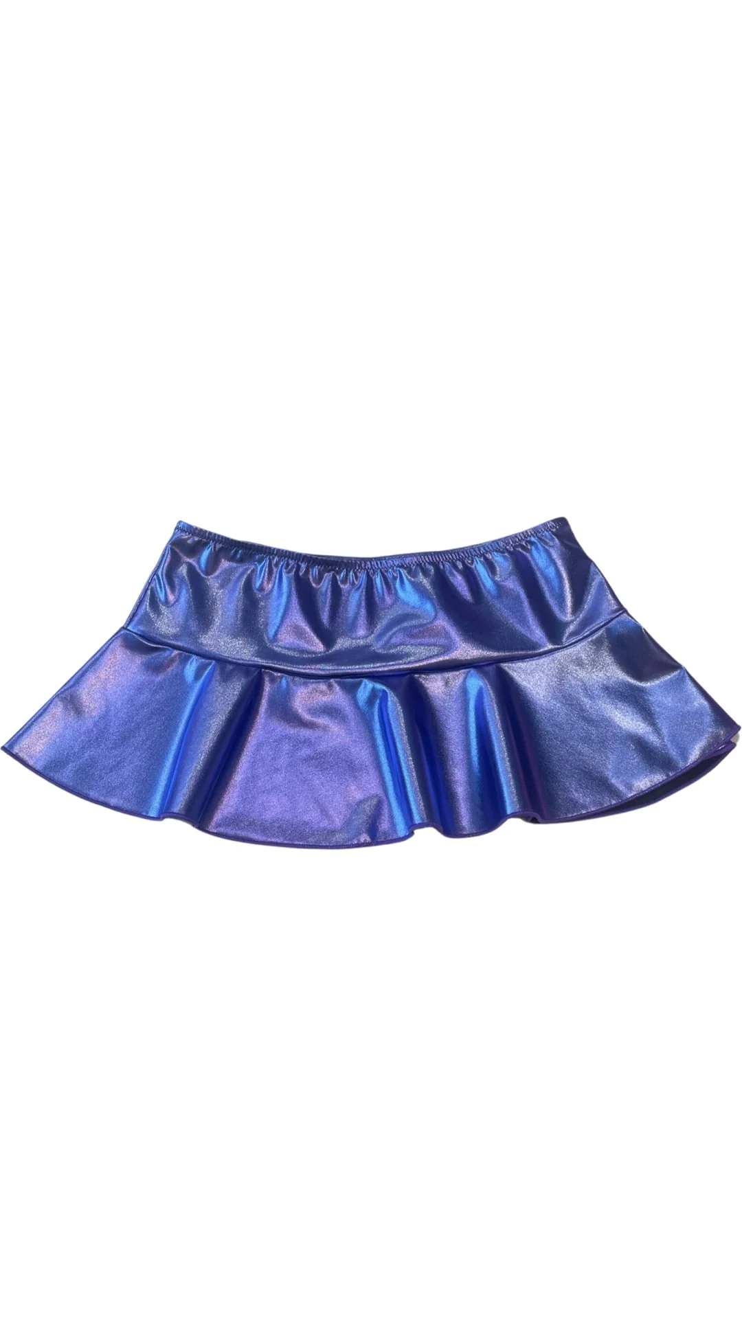 Metallic Mini Skirt - Lavender is