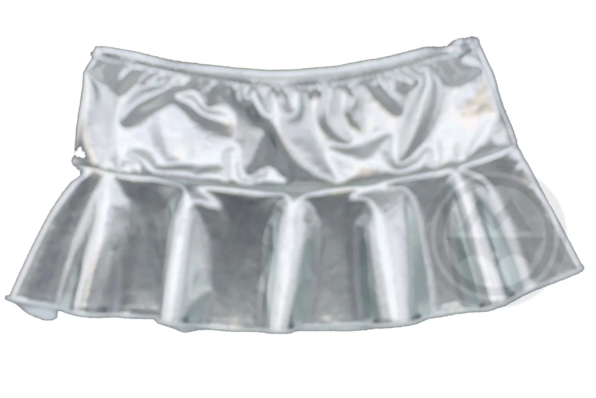 Metallic Mini Skirt - Silver