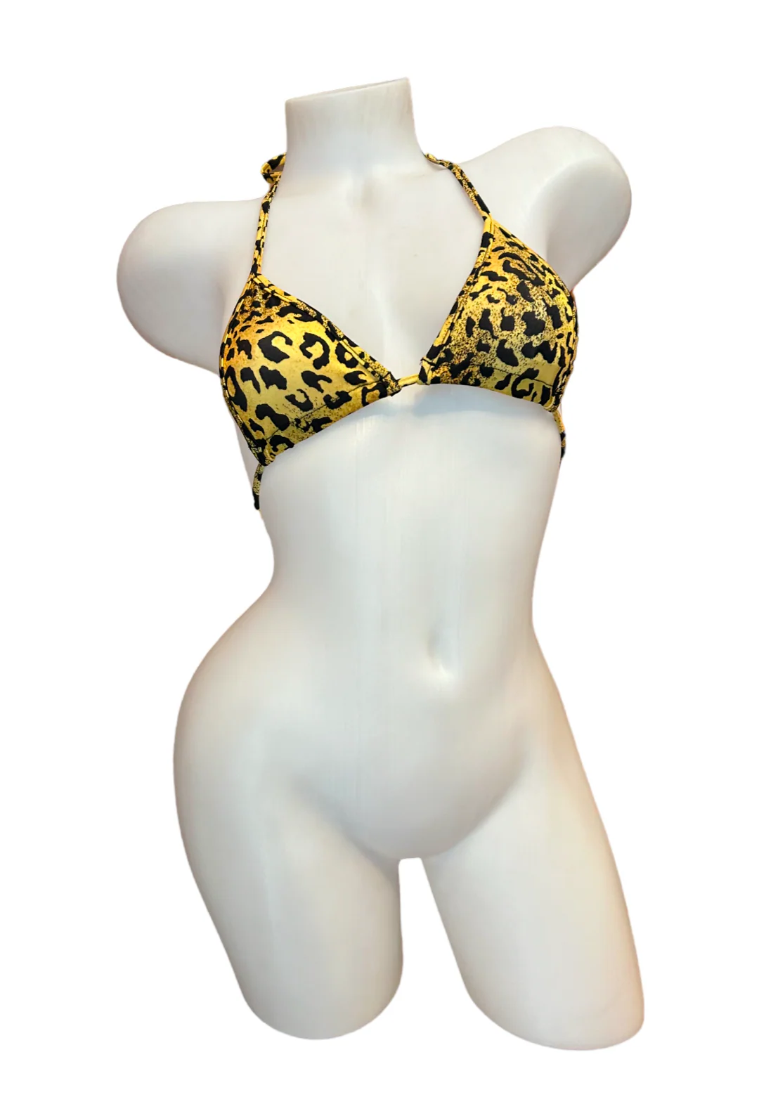 Mini Triangle Top Leopard