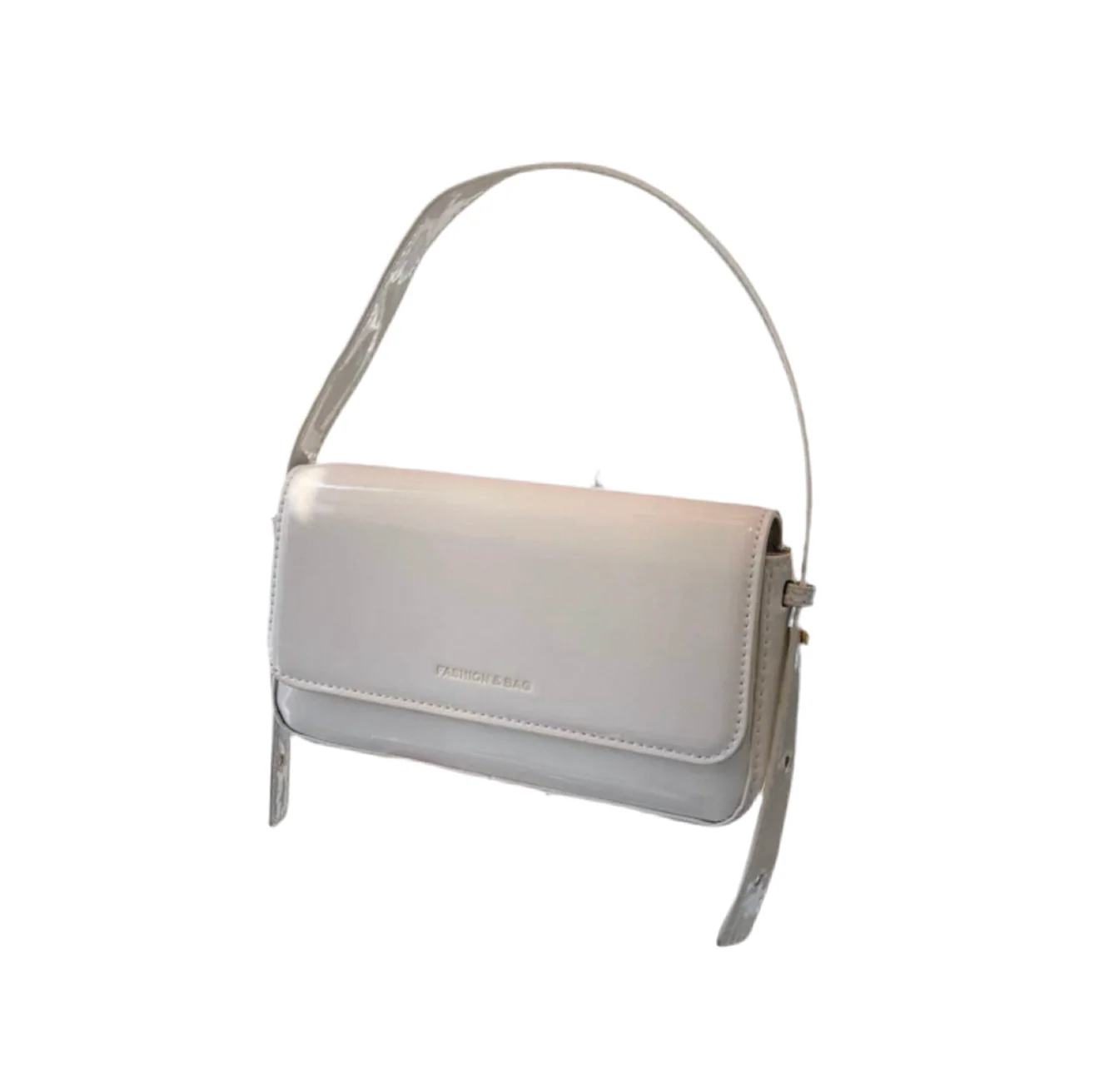 Patent Handbag White