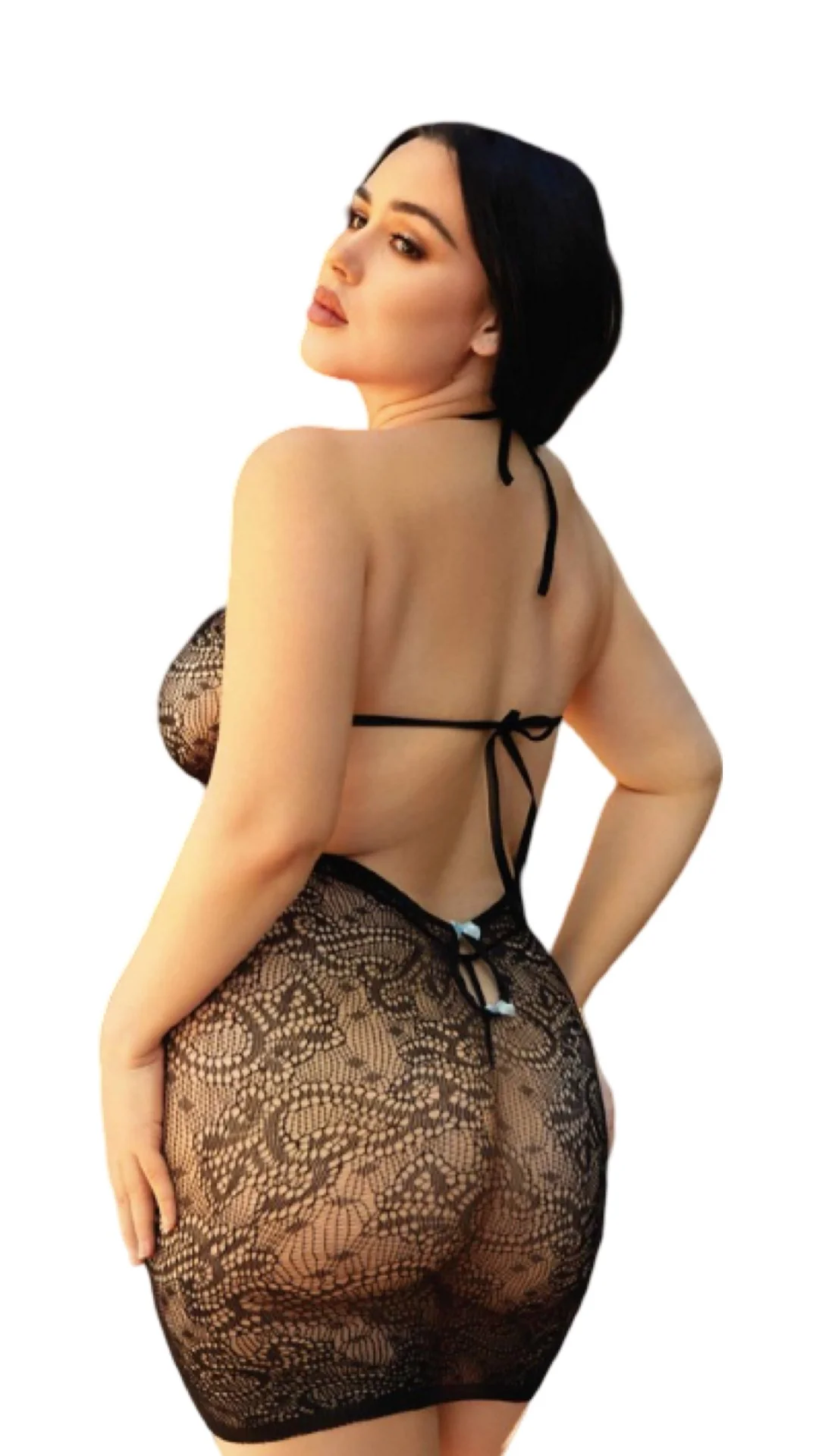 Plus Size Heart Lace Dress - Image 2