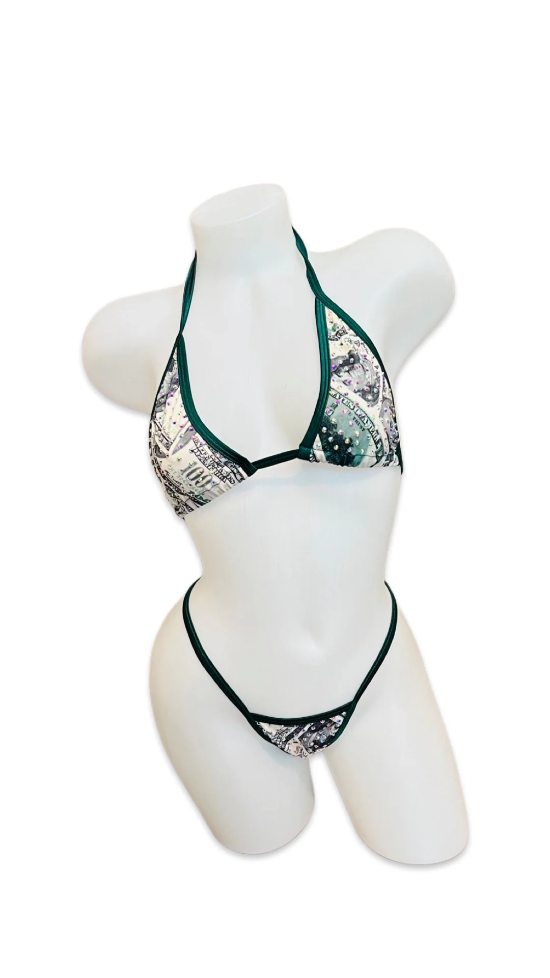 Rhinestone Bikini Money