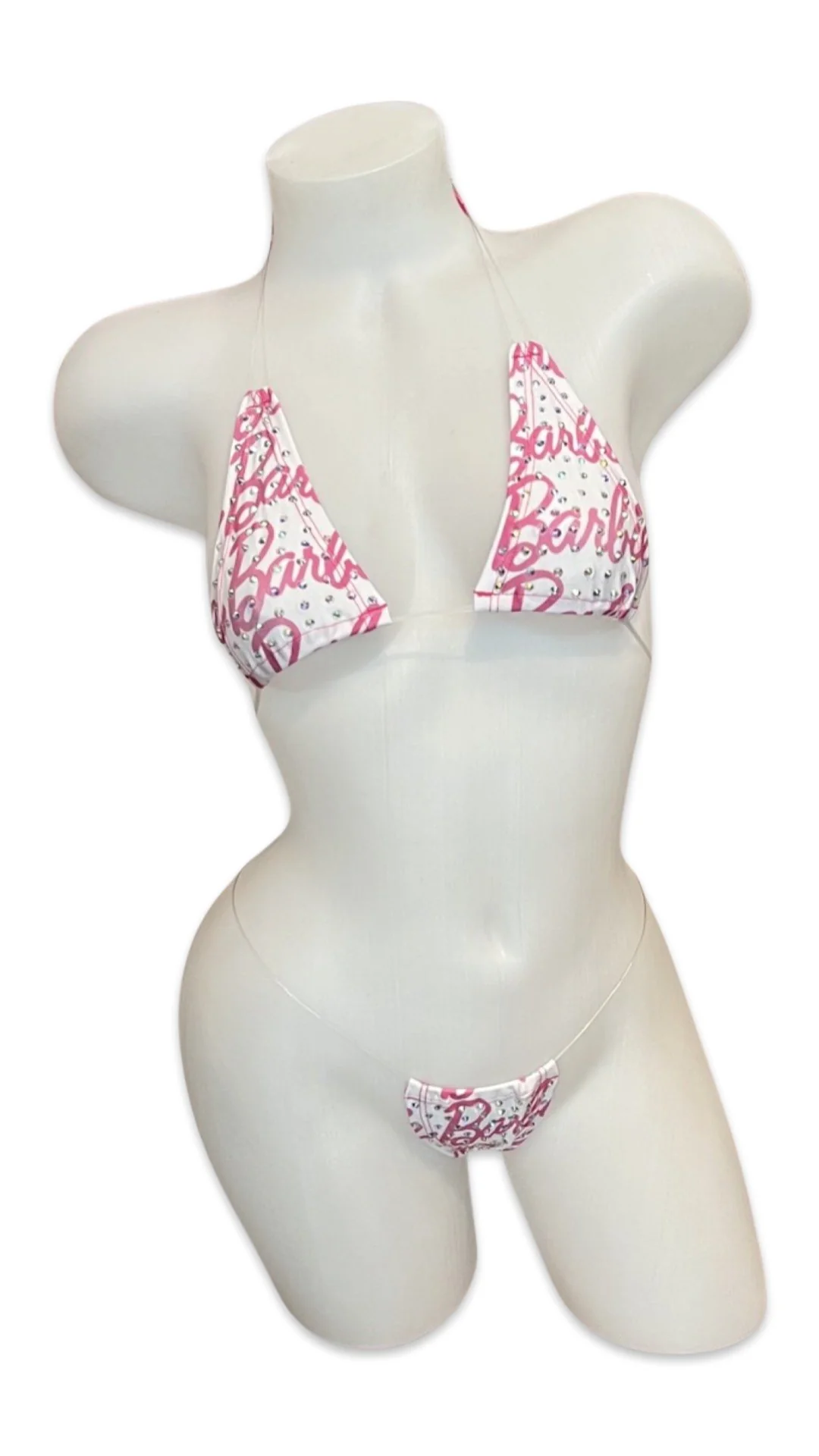 Rhinestone Micro Bikini - Barbie