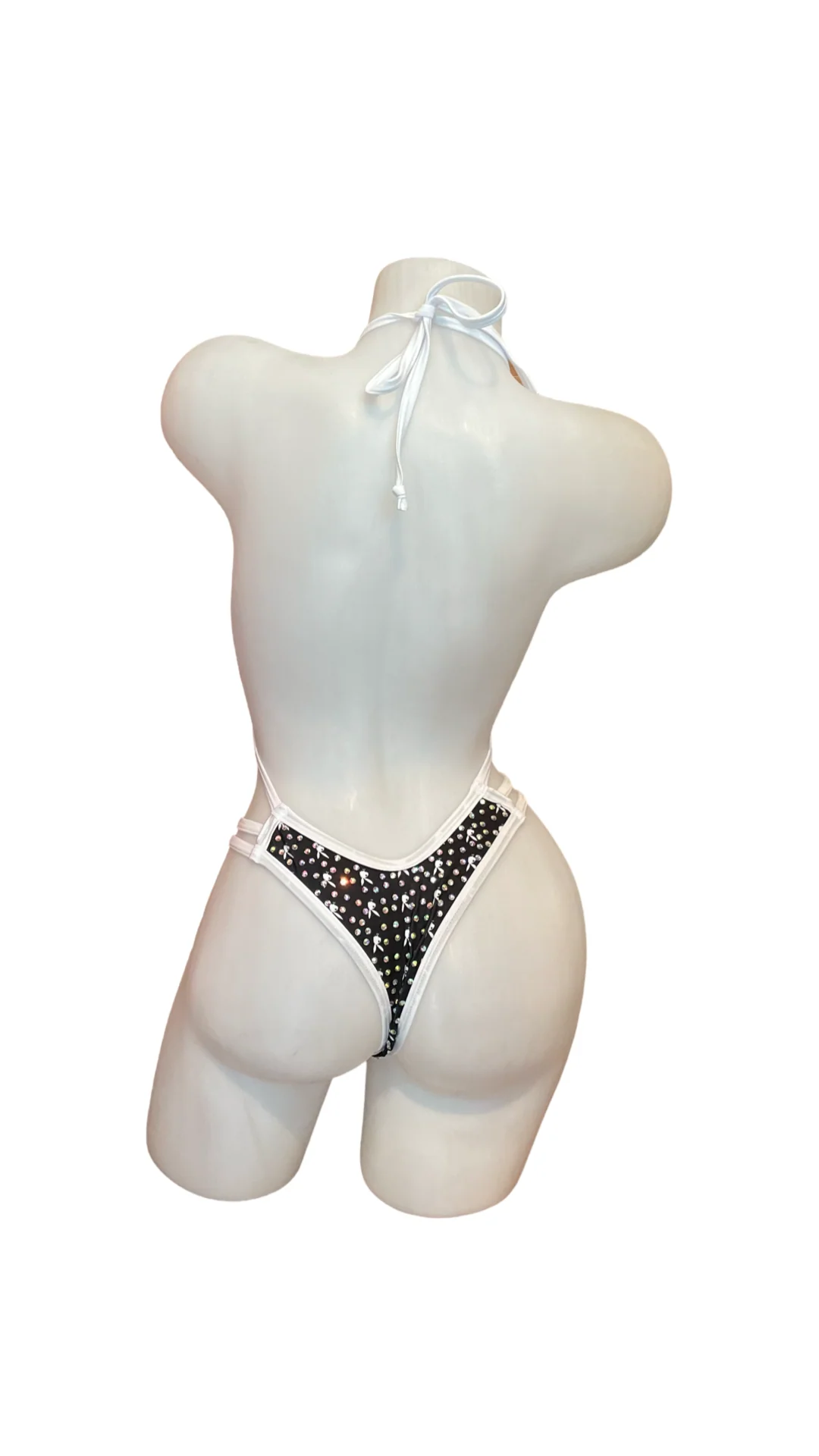 Rhinestone Strappy One Piece Play Boy - Image 2