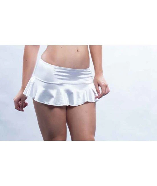 Satin Mini Skirt - Neon Pink - Image 2