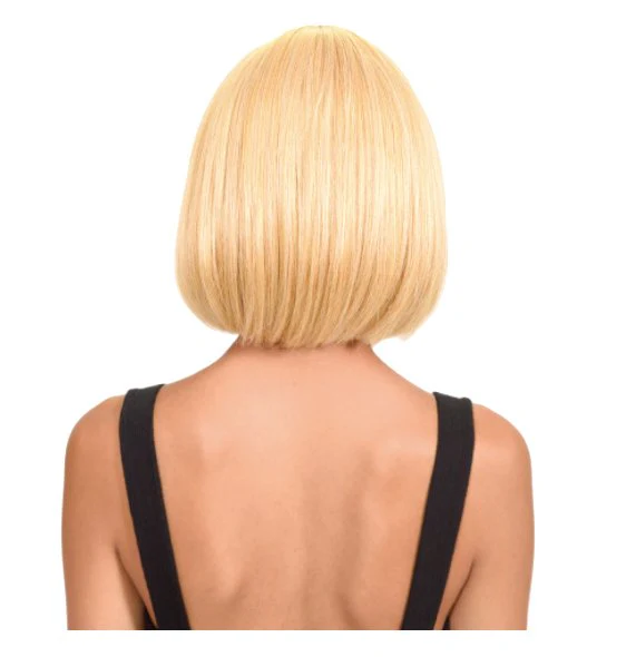 Short Bob Wig with Bangs - Mint - Image 4
