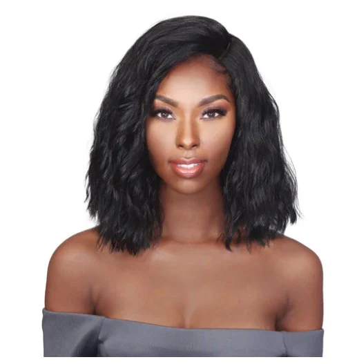 Shoulder Length Tight Curl Lace Front Wig - Tan Blonde