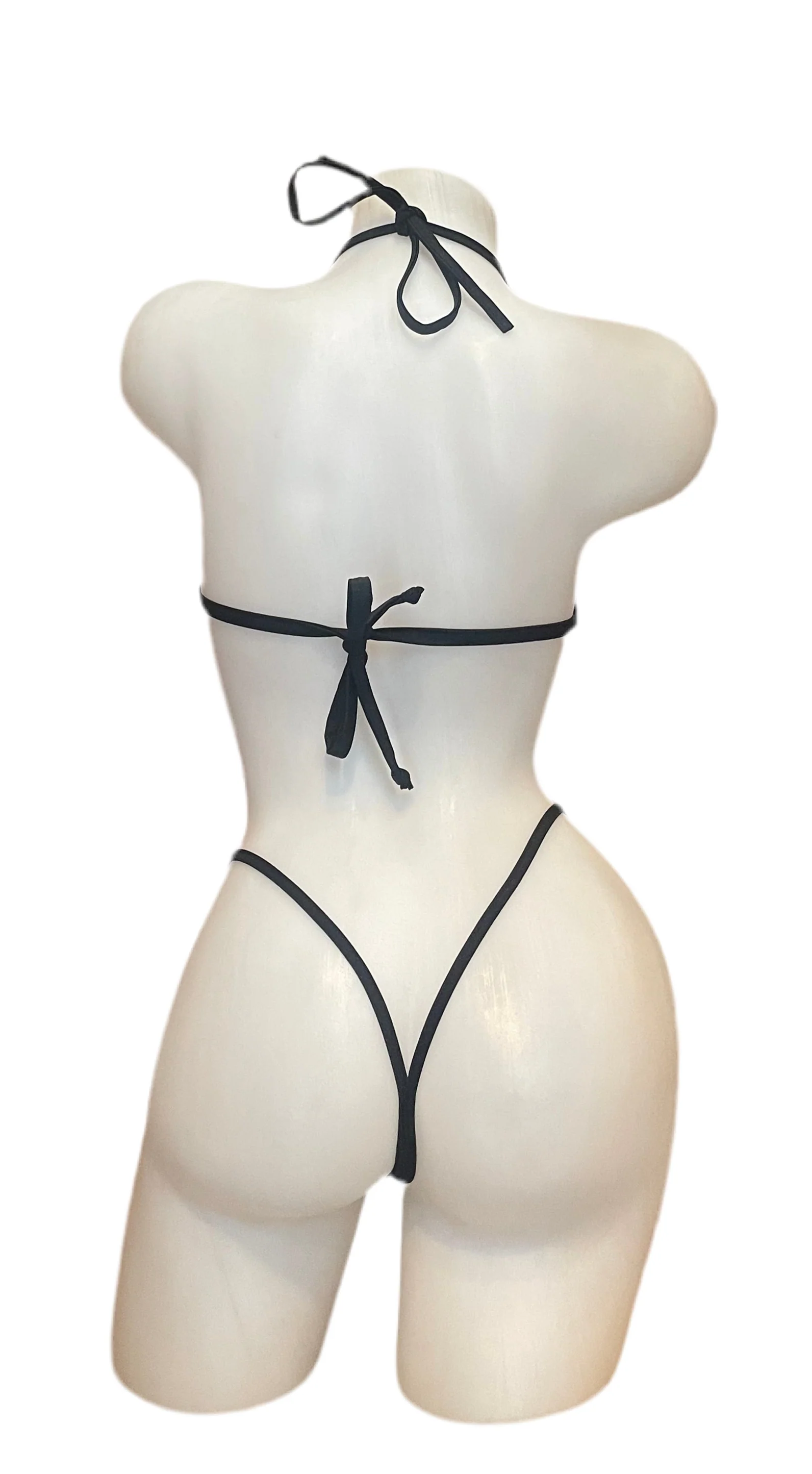 Silver Starlite Mesh Bikini Black - Image 2