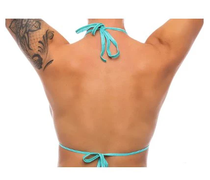 Skinny Triangle Top - Baby Blue - Image 2
