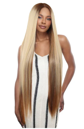 Super Long 38" Ear to Ear Lace Front Wig - Black