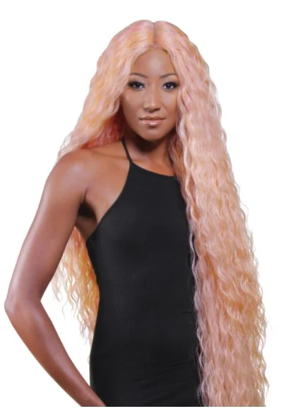 Super Long Tight Curl Wig - Ash Blonde