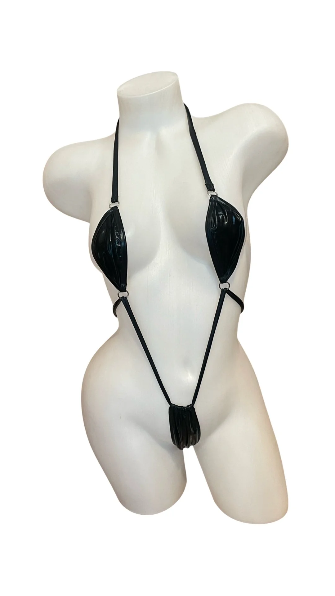 Thong Bodysuit - Wetlook Black