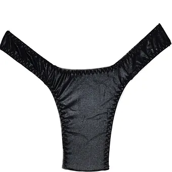 Tuckituppp Thick Strap Thong Black