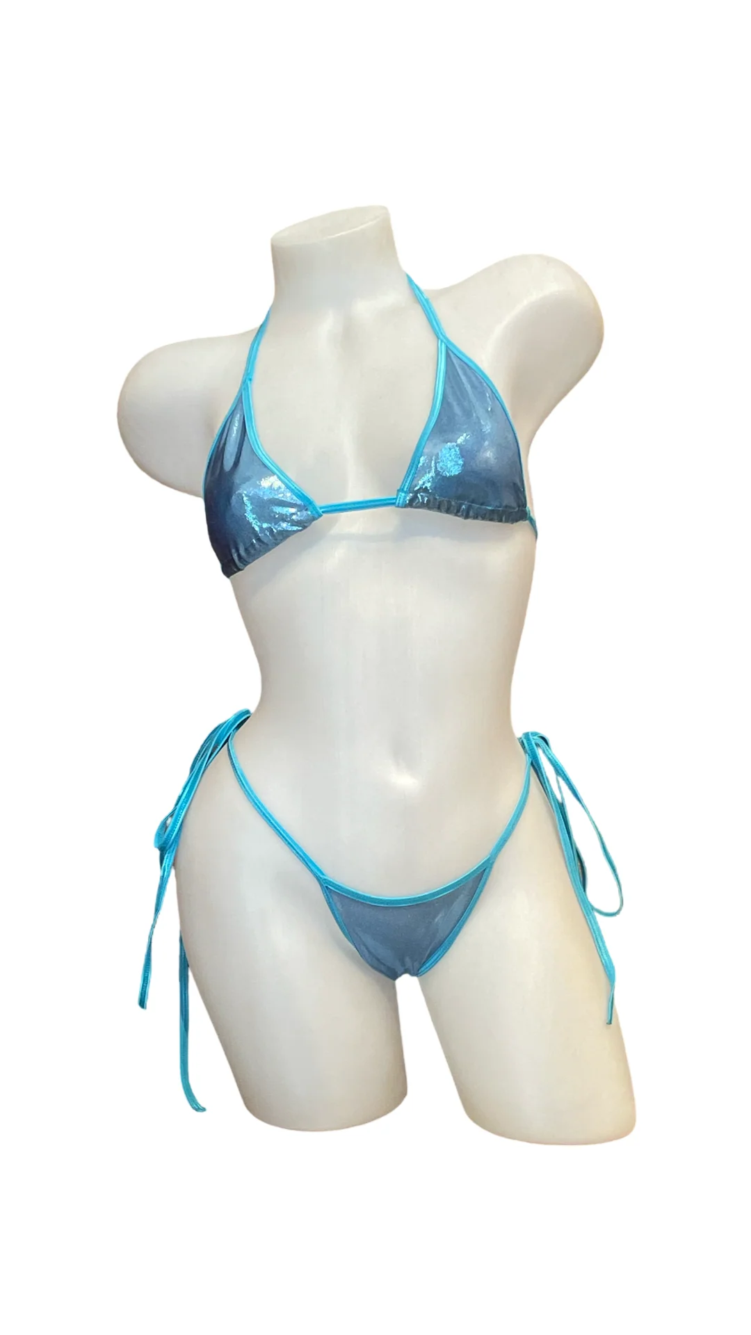 X9 Bikini: Icy Blue (Scrunch Bottoms)