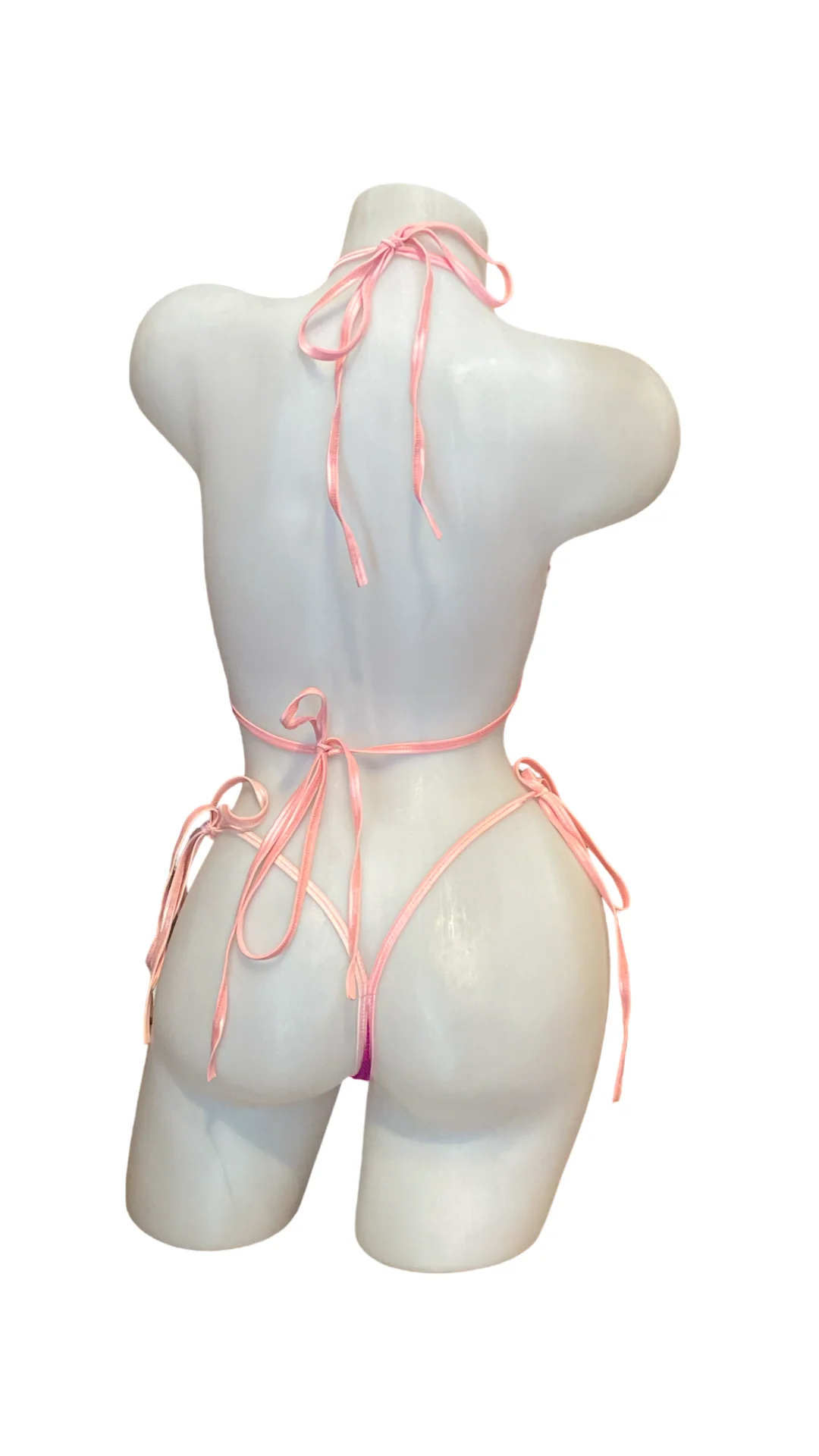 X9 Bikini: Neon Pink Hologram (Thong Bottoms) - Image 4